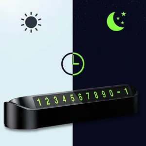 Табличка с номером телефона под лобовое стекло, TV50082 / Выдвижная автовизитка / Парковочная карта с номером