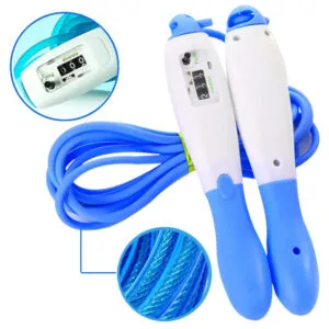 Скакалка со счетчиком прыжков, 2,7м, "Кегли" / Скоростная скакалка для потери веса / Спортивная скакалка