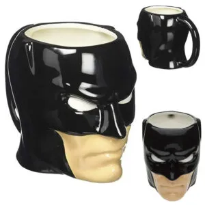 Керамическая детская чашка, 400 мл, Бэтмен, EL-KH021-1 / 3D кружка с персонажем / Чашки с принтом для детей