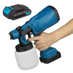 Аккумуляторный краскопульт 800мл, 60DIN, 550 мл/мин, АКБ 24V / Пульверизатор для краски со сменными форсунками