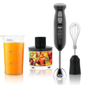 Блендер погружной 4в1, с чашей и насадками, RАF R327 / Универсальный кухонный блендер
