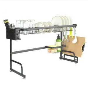 Сушка для посуды 65х51,5х31,5 см / Органайзер для мойки посуды / Полка для сушки и хранения посуды