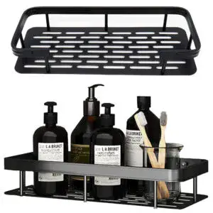 Металлическая полка для ванной (30х13х4,5 см), до 10кг Bathroom shelf / Навесной органайзер для ванной комнаты