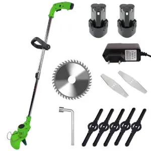 Аккумуляторная газонокосилка-триммер 24В + 2 аккумулятора, GZ-01 / Триммер для травы / Электрокоса