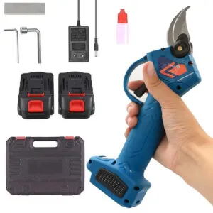 Секатор аккумуляторный для деревьев в кейсе (до 25мм), 2 АКБ 68V / Секатор садовый / Садовые ножницы