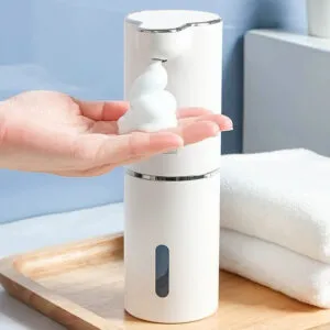 Автоматический дозатор для мыла 300мл, от USB / Диспенсер для жидкого мыла / Бесконтактный дозатор для пены