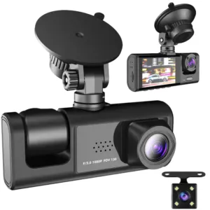 Видеорегистратор с тремя камерами и функцией записи, 1080P / Автомобильный регистратор в машину