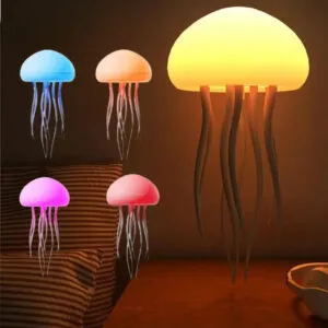 Подвесной светильник Медуза с подвижными щупальцами, управление голосом, 5 режимов, RGB, от USB / Ночник лампа