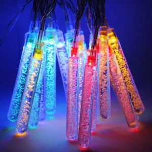 Гирлянда Сосульки от сети, 4м, 20LED, Разноцветный / Светодиодная LED гирлянда / Новогодняя гирлянда