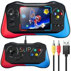 Портативная игровая приставка на 500 игр + джойстик Q12 / Детская игровая консоль к телевизору / Ретро-консоль