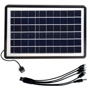 Портативная солнечная панель для зарядки гаджетов (6В, 15Вт) / Солнечное зарядное устройство для телефона