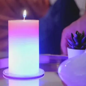 Магическая восковая свеча меняющая цвет Candled Magic EL-2327 / Семицветная свеча