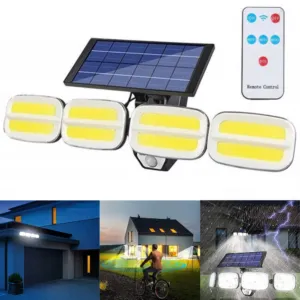 Уличный светильник на солнечной батарее + пульт ДУ, BL KXK 601 Solar 240 COB / Cветодиодный LED фонарь