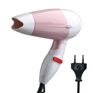 Фен дорожный 1000W, 2 режима / Складной фен для волос / Компактный фен для сушки волос