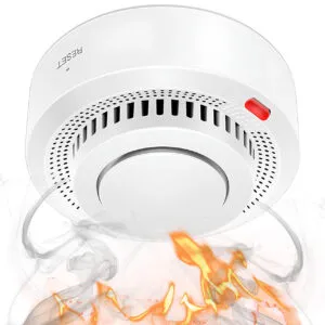 Детектор угарного газа и дыма, WIFI, от батареек, G-03 / Беспроводной датчик дыма / Умный датчик задымления