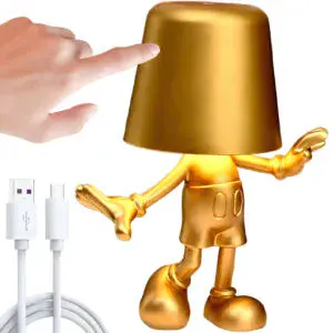 Настольный ночник сенсорный с магнитом 19х15см, 1800мАч, USB, Golden Mikki / Аккумуляторная лампа-ночник