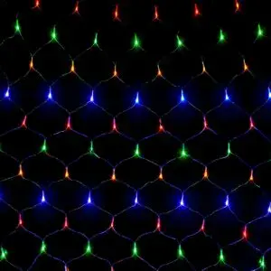 Гирлянда-сетка от сети, (1,5×1,5м), 120LED, Мультиколор, MA-133 / Новогодняя гирлянда / Светодиодная гирлянда