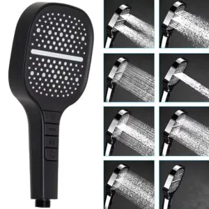 Насадка для душа с массажным эффектом, 8 режимов / Душевая лейка для ванной / Ручная лейка для душа