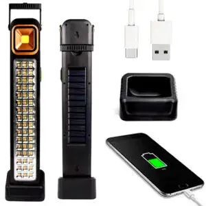 Фонарь на солнечной батарее, Powerbank, HEL-2866T / Лампа аккумуляторная / Светильник аварийный