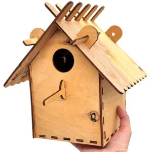 Набор для творчества Скворечник для птиц, из фанеры / Домик кормушка для птиц / Уличная кормушка для птичек