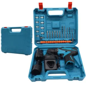 Шуруповерт с набором инструментов + 2 аккумуляторами 12V, W12 / Аккумуляторный шуруповерт / Дрель портативная