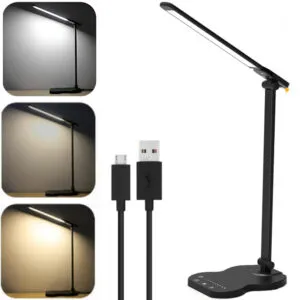 Настольная лампа с 5 режимами, от USB / Сенсорный светильник на аккумуляторе / Светодиодная LED лампа