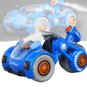 Радиоуправляемый мотоцикл с дезинфектором Virus HUNTER / Детская машинка-мотоцикл Синий