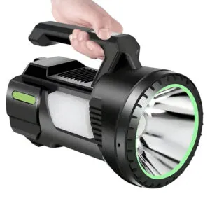 Ручной светодиодный фонарь 5W, 4800mAh, 600Lm, Klaus / Аккумуляторный ручной прожектор / Кемпинговый фонарик