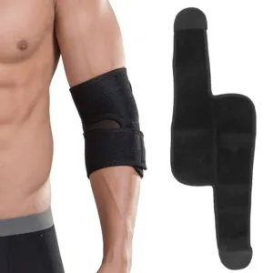 Бандаж на локоть KNEE PAD, Универсальный размер / Нейлоновый ортез на локтевой сустав / Фиксатор локтя