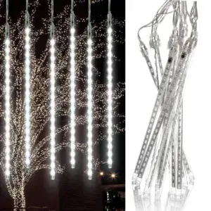 Гирлянда Сосульки от сети 3м х 50 см (8 сосулек), Белый / Новогодняя уличная гирлянда Таящие сосульки