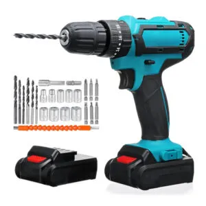 Аккумуляторный шуруповерт с набором бит, 2 аккумулятора 24V, в кейсе / Мини шуруповерт аккумуляторный