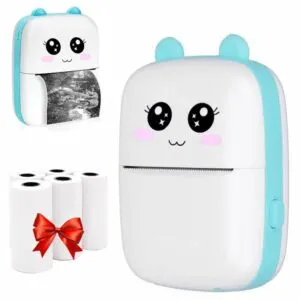 Мини принтер с Bluetooth + Подарок 5шт термобумаги для принтера / Термопринтер мини / Принтер для телефона