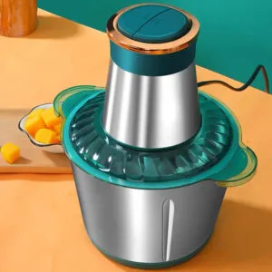 Кухонный измельчитель для кухни на 2л, 1200Вт, от сети, Молния,  Зеленый / Чоппер / Электрический блендер