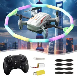 Квадрокоптер с цветной подсветкой, BK2 / Дрон для детей / Квадрокоптер на пульте управления / Коптер для детей