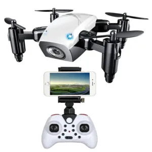 Мини-дрон квадрокоптер с WiFi камерой, 50м, S9 Mini / Аккумуляторный квадрокоптер / Ударопрочный складной дрон
