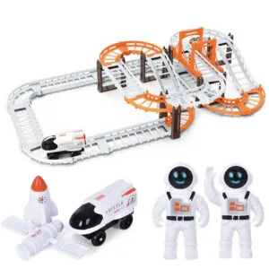 Конструктор космический трек с машинкой и космонавтами LT243173 / Игрушечный набор с космическим треком