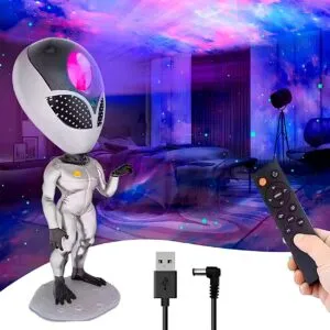 Ночник LED Звездное небо с пультом, от USB, ALIENSUN / Проектор звездного неба / Лазерный ночник-проектор