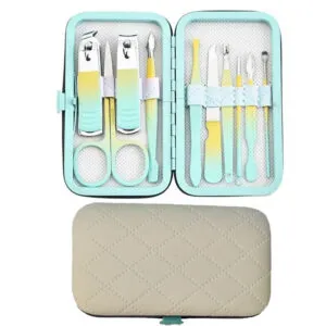 Портативный набор для маникюра педикюра 10в1 в чехле, VEN221 / Профессиональный маникюрный набор