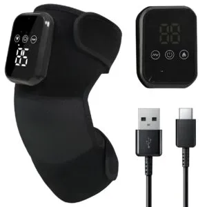 Массажер для колена с подогревом (27,5×16,5см) 5 режимов, от USB, Hailicare ZK-2068 / Коленный массажер