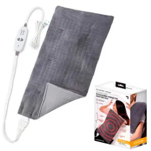 Массажная накидка с подогревом и пультом, от сети / Массажный коврик для спины / Коврик для массажа спины