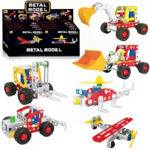 Металлический конструктор Транспорт, 669 деталей, X640 / Детский конструктор железный / Конструктор для детей