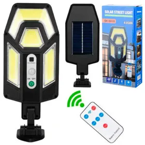 Уличный светильник на солнечной батарее с пультом, HS-801B / Уличный фонарь / Фонарь с датчиком движения