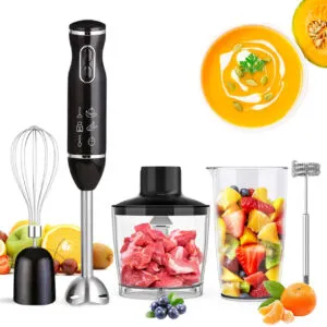 Блендер погружной 800Вт, 2 скорости, Domotec R-314В / Блендер ручной / Кухонный блендер