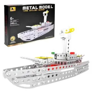 Конструктор металлический 6+ (246 деталей), Корабль, X688-1 / Железный конструктор / Корабль-конструктор