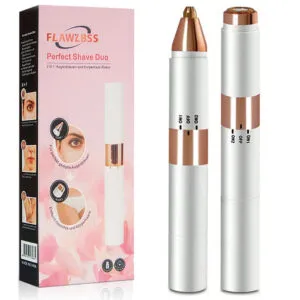 Женский триммер для лица 2в1, от USB / Электрический триммер для бровей / Триммер эпилятор