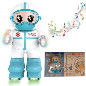 Игрушка Танцующий доктор с 15 аксессуарами (3+), от батареек / Робот-доктор музыкальный
