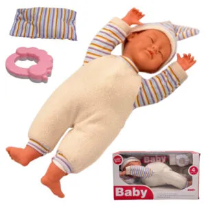 Пупс мягконабивной со звуковыми эффектами, от батареек, Baby / Кукла-пупс с мягким телом