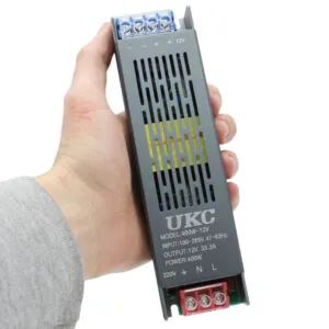 Блок питания 12V, 35A, METAL Long / Импульсный блок питания для светодиодной ленты / Сетевой блок питания