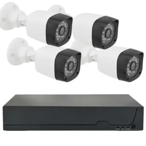 Комплект видеонаблюдения на 4 камеры 5MP + регистратор, DVR KIT 7004 / Система видеонаблюдения для дома