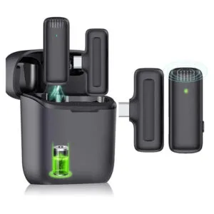 Беспроводной петличный микрофон 2 шт, Lightning, J11 / Микрофон для блогеров / Петличка для телефона